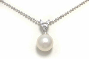 片方失くしたパールのイヤリングをネックレスにリフォーム