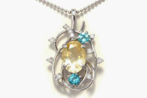 イエローサファイアのネックレスをリフォーム