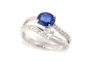 色石とダイヤモンドのリングをリフォーム